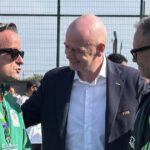 En medio de su campaña por la continuidad en la FIFA, Gianni Infantino presume apoyo durante encuentro con Mikel Arriola y la FMF